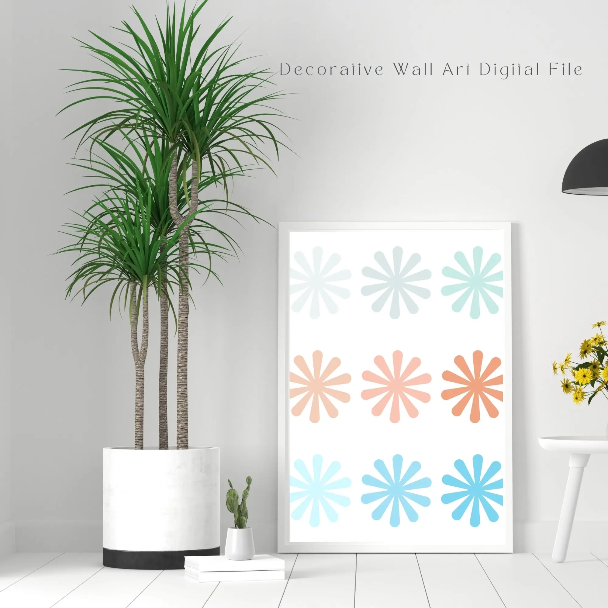 Modern Asterisk Artwork Set in Soft Pastel Palette | Perfect for Travel Agencies, Airbnb, VRBO, Real Estate Offices & Office Decor 