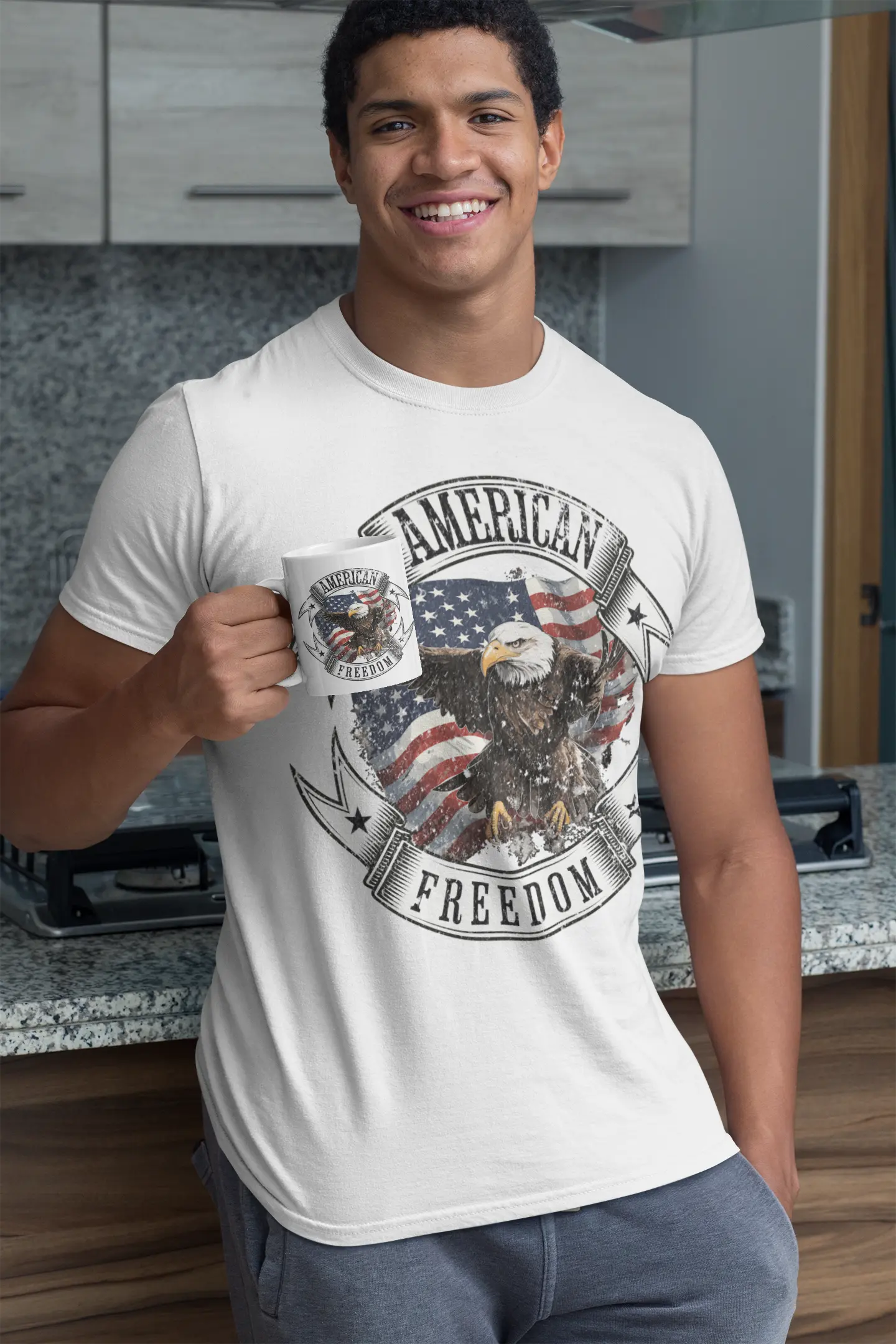 American Freedom Tshirt design, also good on mugs